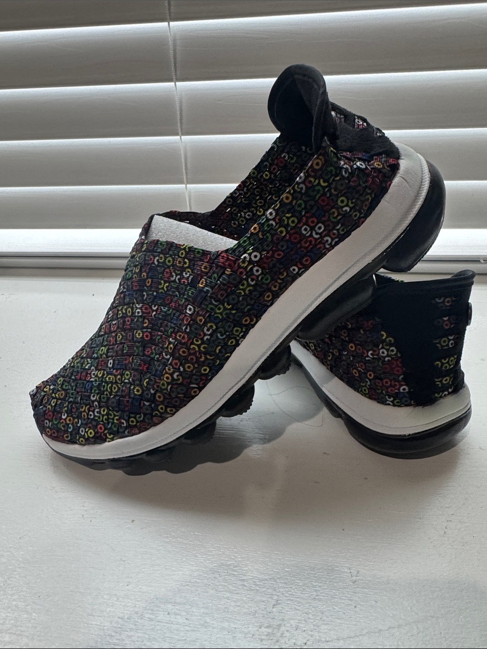 New Bernie Mev Multicolor Slip-On Woven Sneakers W SZ EU 38